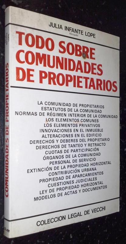 Todo sobre comunidades de propietarios