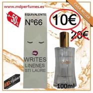 Perfume equivalente , mujer N66 WRITES LINENES STI LAU