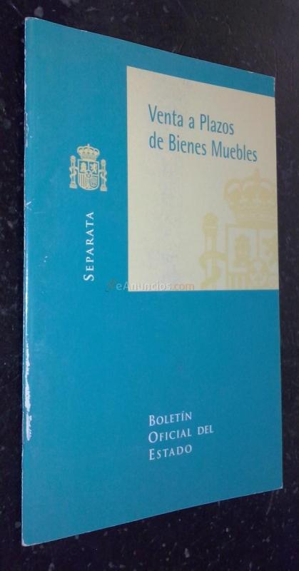 Venta a plazos de bienes muebles. Separata