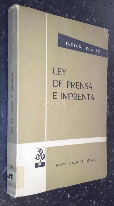 Ley de prensa e imprenta
