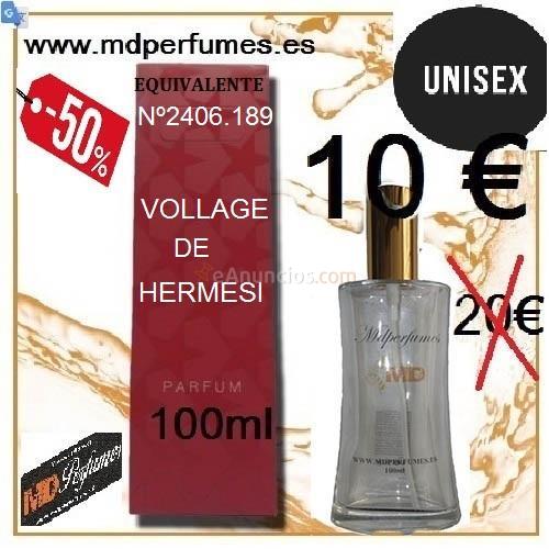 Perfume equivalente UNISEX VOLLAGE DE HERMESI n2406.189