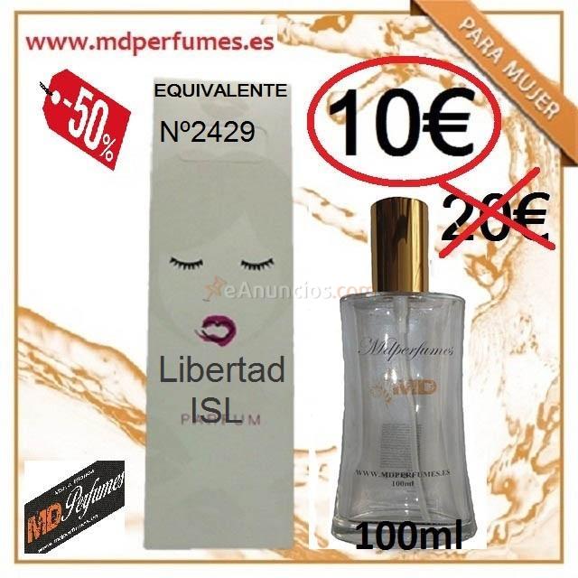 Perfume equivalente mujer N2429 Libertad ISL 100ml 10€