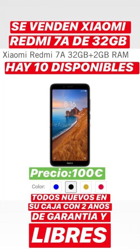 Vendo teléfonos móviles marca Xiaomi redmi7A