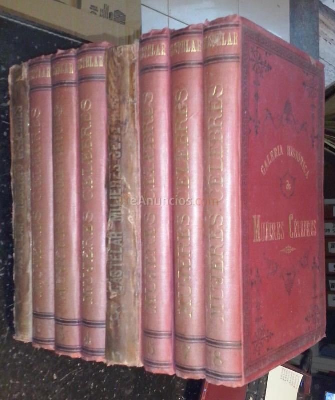 Galería histórica de mujeres célebres. 8 tomos