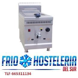 Freidora a gas de sobre mesa con grifo