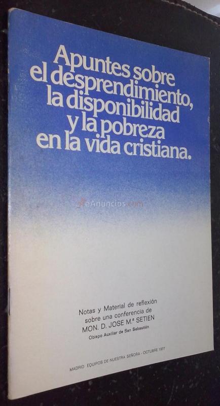 Apuntes sobre el desprendimiento, la disponibilidad y la pobreza en la vida cristiana
