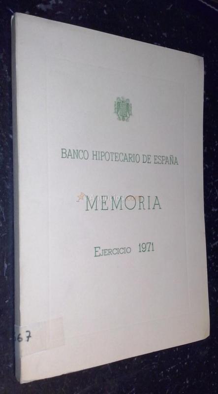 Memoria correspondiente al ejercicio 1971