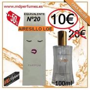 Perfume mujer Equivalente alta gama N20 AIRESILLO LOE