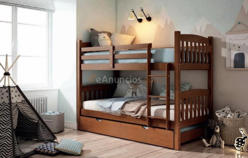 Litera maciza de 3 camas nueva de fabrica