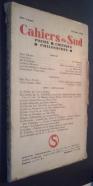 Cahiers du Sud. Poesie. Critique. Philosophie. N 180