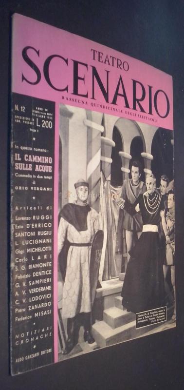 Teatro Scenario. Rassegna quindicinale degli spettacoli. Anno XVI. N 8