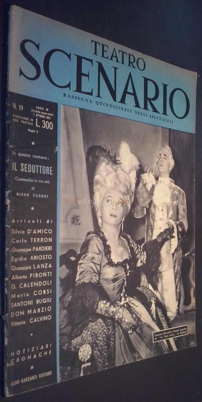 Teatro Scenario. Rassegna quindicinale degli spettacoli. Anno XV. N 19