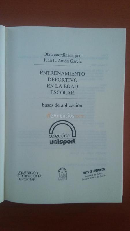 Entrenamiento deportivo en edad escolar. Libro 308 pág.