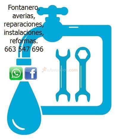 Fontanero, averías, reparaciones, instalaciones, reform