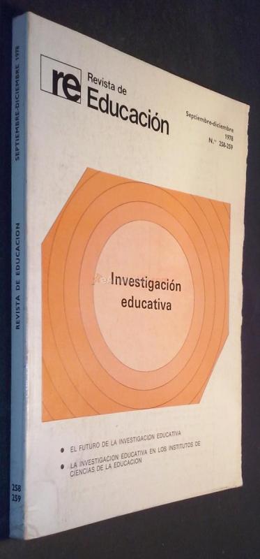 Revista de Educación. N 258 - 259: Investigación educativa