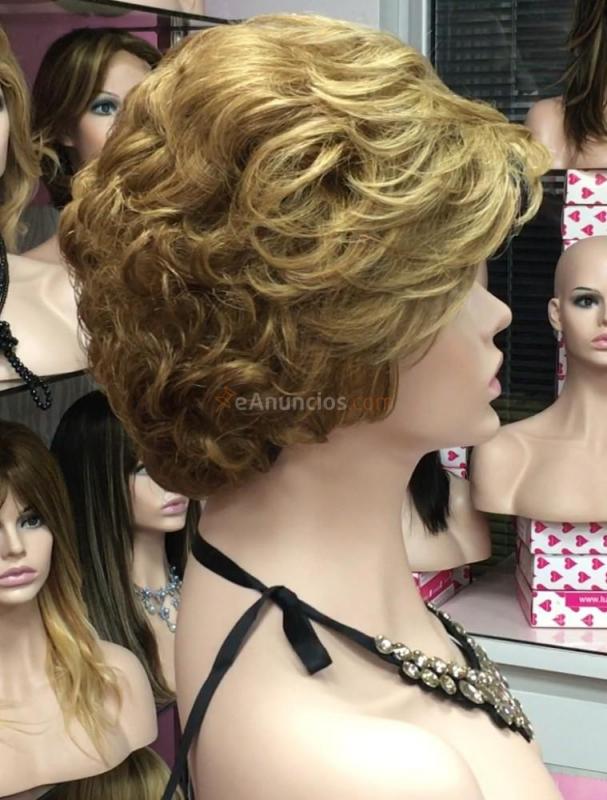 Peluca de señora natural para oncologia