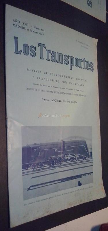 Los Transportes. Revista de Ferrocarriles, Tranvías y transportes por carretera. Año XVII. N 400