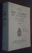 Anuario de la Real Academia de Ciencias Exactas, Físicas y Naturales. 1984
