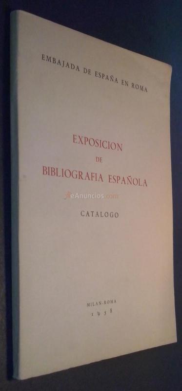 Exposición de bibliografía española