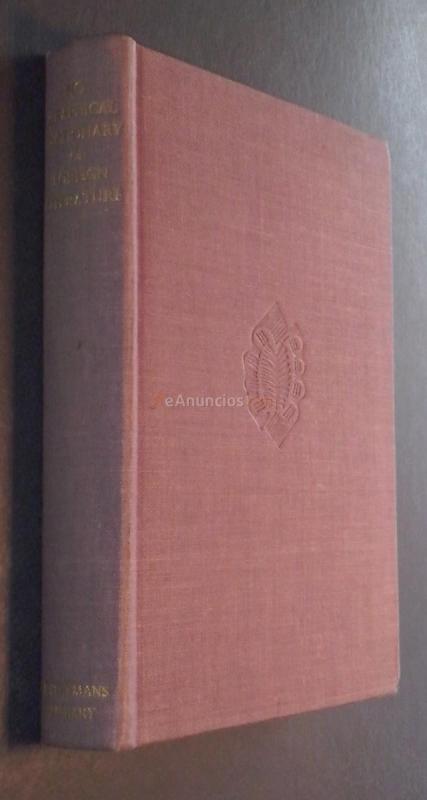 A Short Biographical Dictionary of Foreing Literature