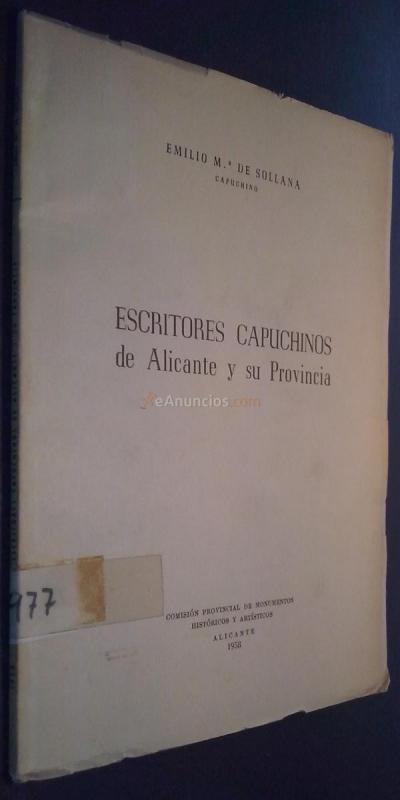 Escritores capuchinos de Alicante y su Provincia