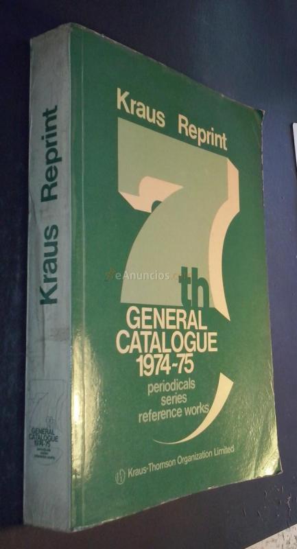 General catalogue 1974-75. Periodicals series reference works