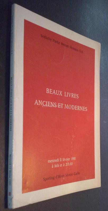 Beaux livres anciens et modernes
