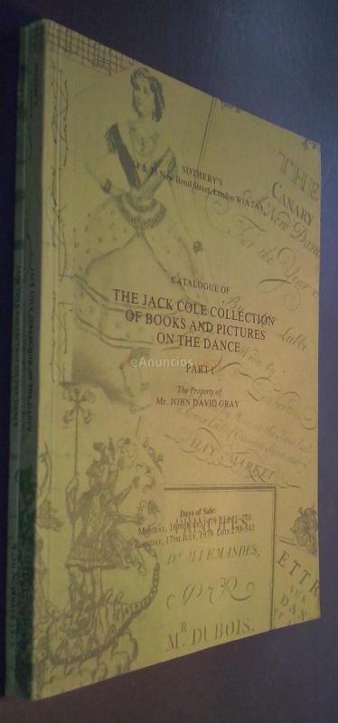 Catalogue of the Jack Cole Collection of Books and Pictures on the Dance. 2 tomos