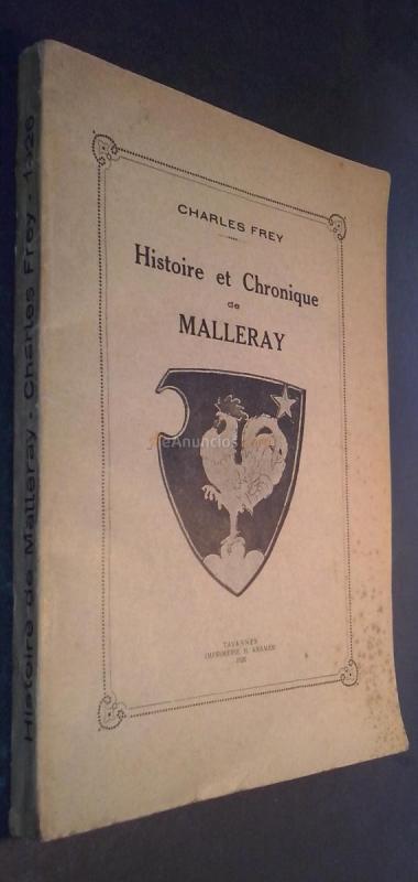 Histoire et chronique de Malleray