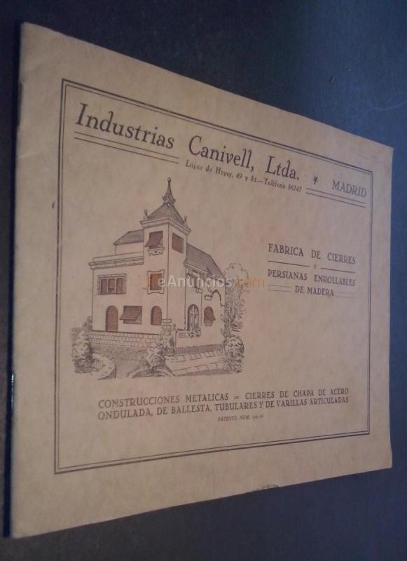 Fábrica de cierres y persianas enrollables de madera. Industrias Canivell