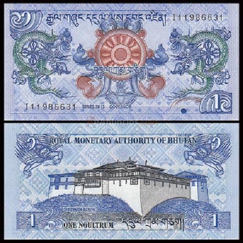 billete butan 1 ngultrum 2013 P 27