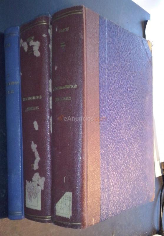 Apuntes de procedimientos judiciales y práctica forense. Tomos I y II: Procedimientos civiles. Tomo III: Procedimientos penales. 3 tomos