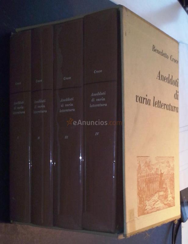 Aneddoti di varia letteratura. 4 tomos