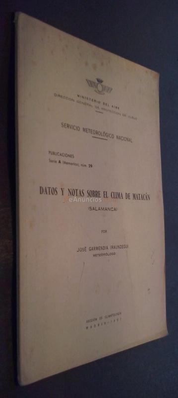 Datos y notas sobre el clima de Matacán (Salamanca)