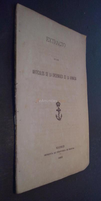 Extracto de los artículos de la Ordenanza de la Armada. Consejos de disciplina en los buques