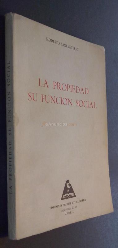 La propiedad. Su función social