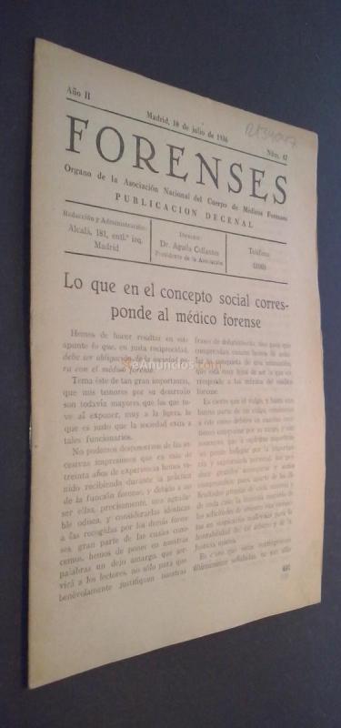 Forenses. Publicación decenal. Año II. N 47