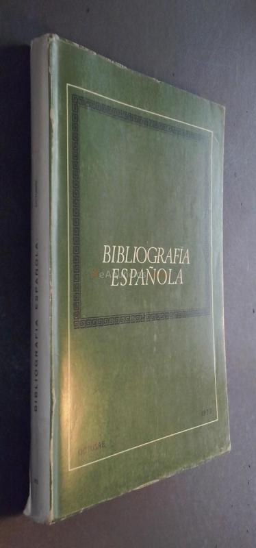 Bibliografía española. Octubre 1973