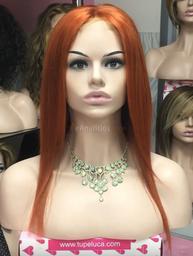 Peluca larga de cabello humano