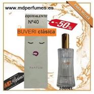 Oferta Perfume mujer N40 BUVERI clásica Alta Gama 100m