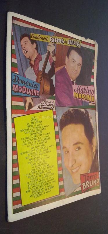 Éxitos de Italia. Domenico Modugno. Marino Marini. Torrebruno
