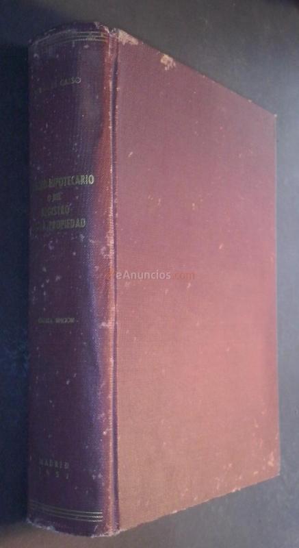 Derecho hipotecario o del registro de la propiedad