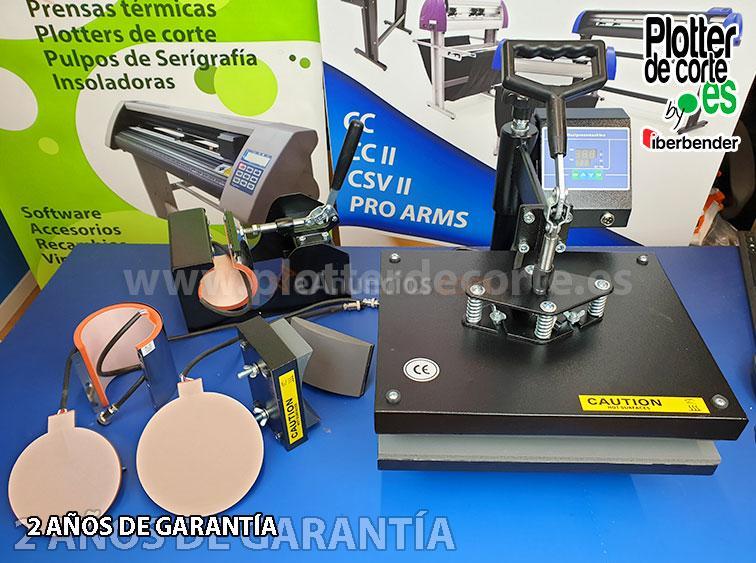 Nueva prensa termica combo 6 en 1 con accesorios