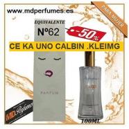 Oferta Perfume Mujer N62 CE KA UNO CALBIN .KLEIMG