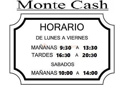 Horario Monte Cash, tu compro oro de confianza