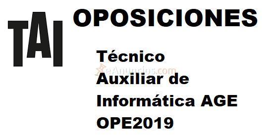 Preparador Oposición Técnico Auxiliar informático