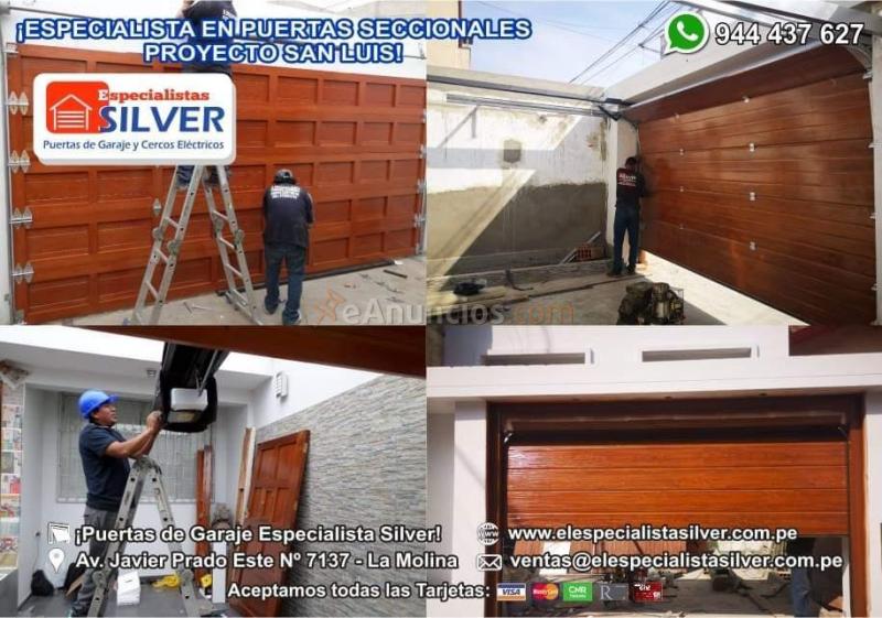 Puertas levadizas seccionales especialistas silver