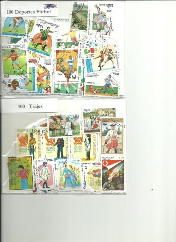 Sellos usados mundiales por temas