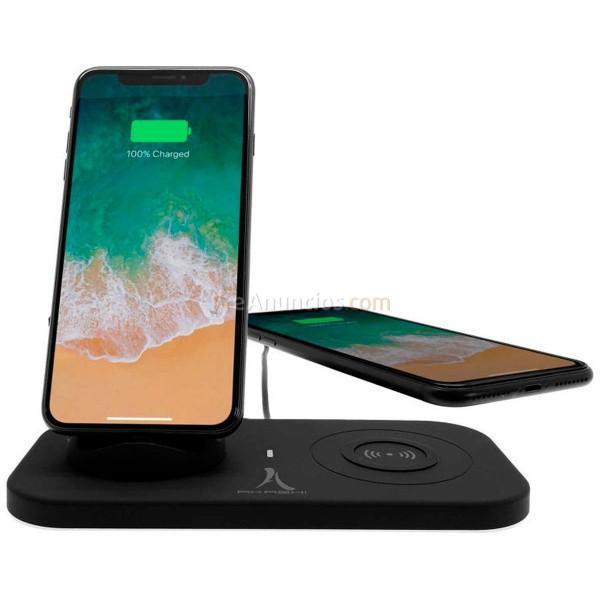 Akashi altdock4in1 cargador inalámbrico qi negro 4 en 1