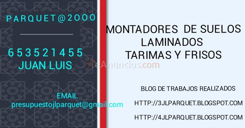 montadores de suelos laminados tarimas flotantes